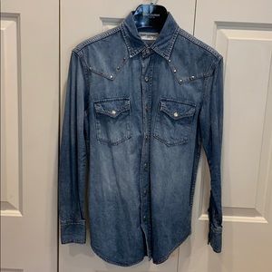 Saint Laurent Paris / Denim Shirt / Size: M